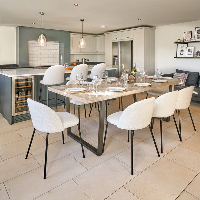 Renzo Large Acacia Wood Dining Table