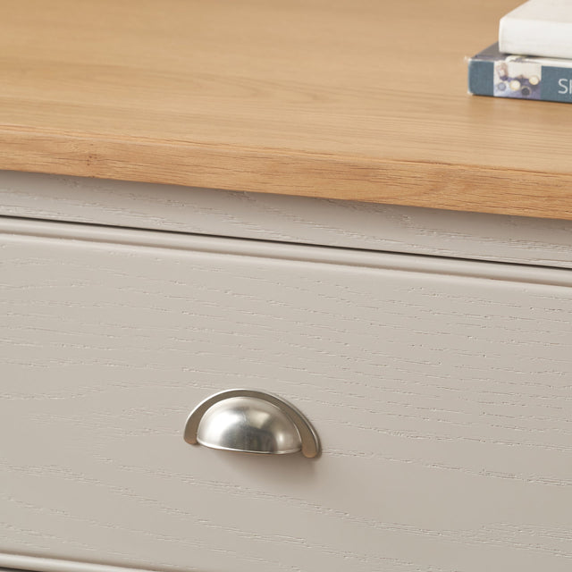 Stanton Oak and Parchment Wood 7 Drawer Unit