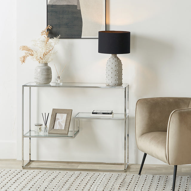 Eliana Glass Console Table