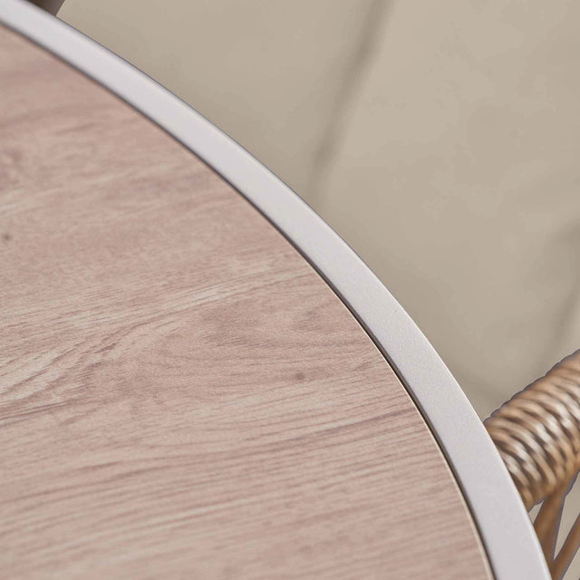 Oia Natural Woven Outdoor 6 Seater Dining Set