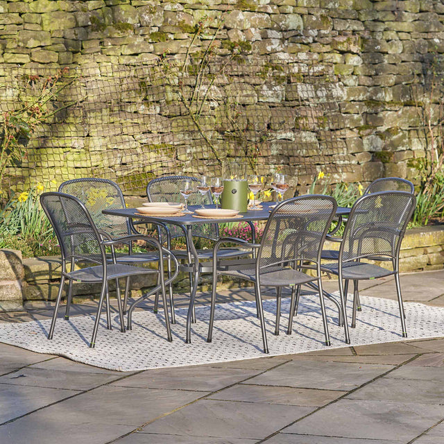 Carlo Grey 6 Seater Outdoor Dining Set