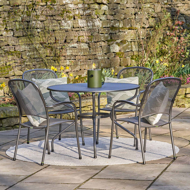 Carlo Grey 4 Seater Outdoor Dining Set