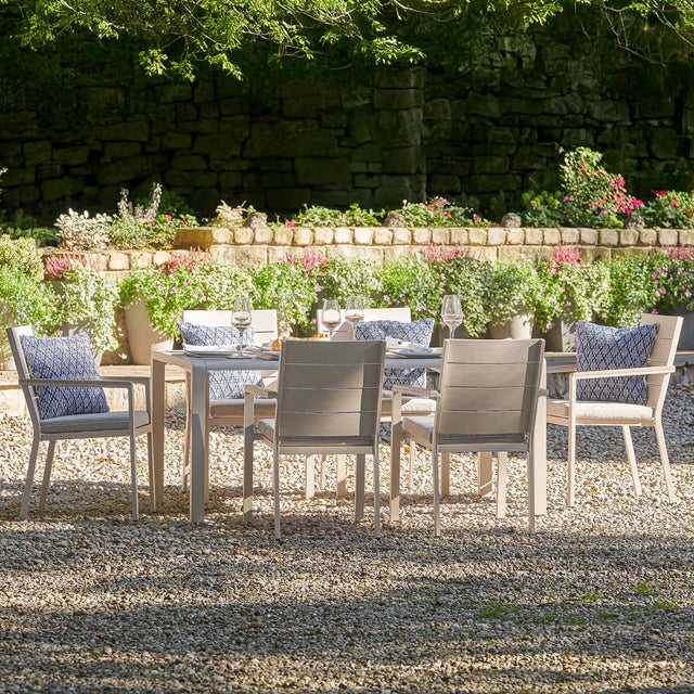 Amari Latte 6 Seater Outdoor Dining Set