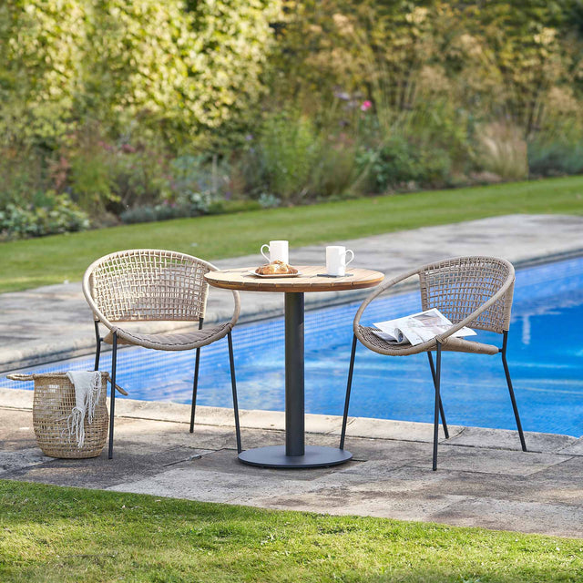 Delphi Natural Outdoor Bistro Set
