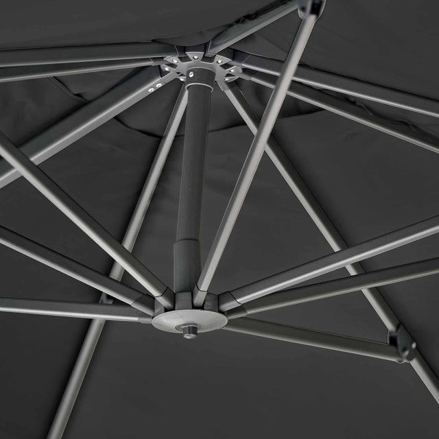 Platinum Challenger Premium Faded Black 3m Square Parasol