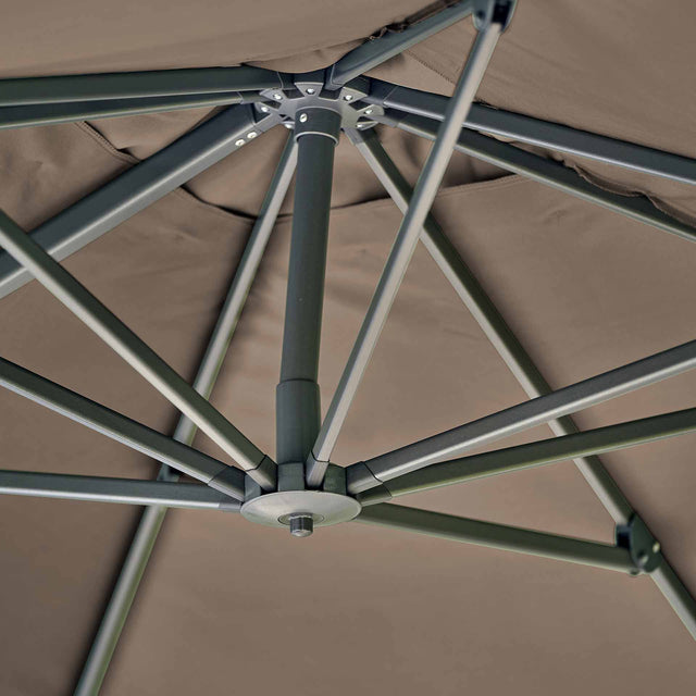 Platinum Challenger Premium Havana Taupe 3m Square Parasol