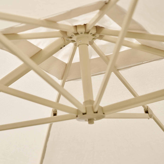 Platinum Challenger Champagne and Sandstone 3.5 x 2.6m Rectangular Parasol