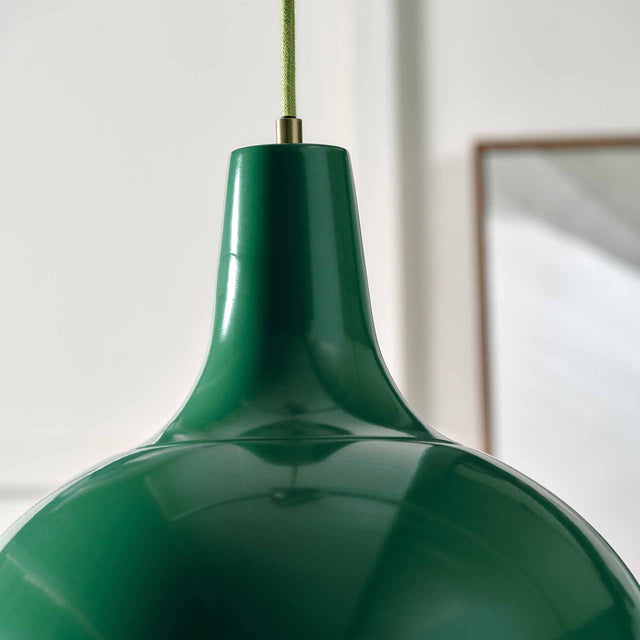 Designers Guild Tortona Emerald Green Ceiling Pendant