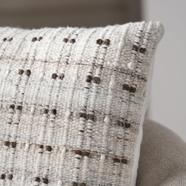 Indoor Outdoor Natural Double Stitch Design Scatter Cushion