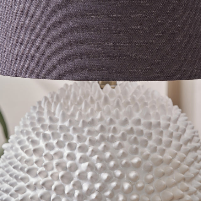 Urchin Cream Ceramic Spike Table Lamp Base