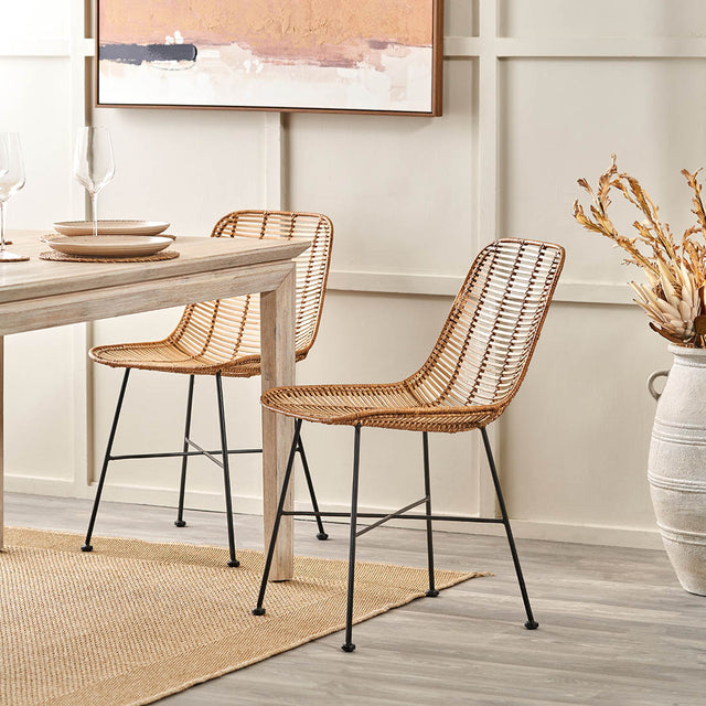 Miko Natural Rattan Dining Chair