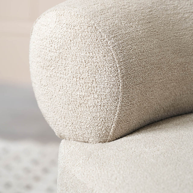 Valero Taupe Teddy Fabric Accent Chair