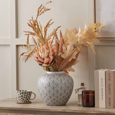 Cressida White Art Deco Fan Ceramic Vase