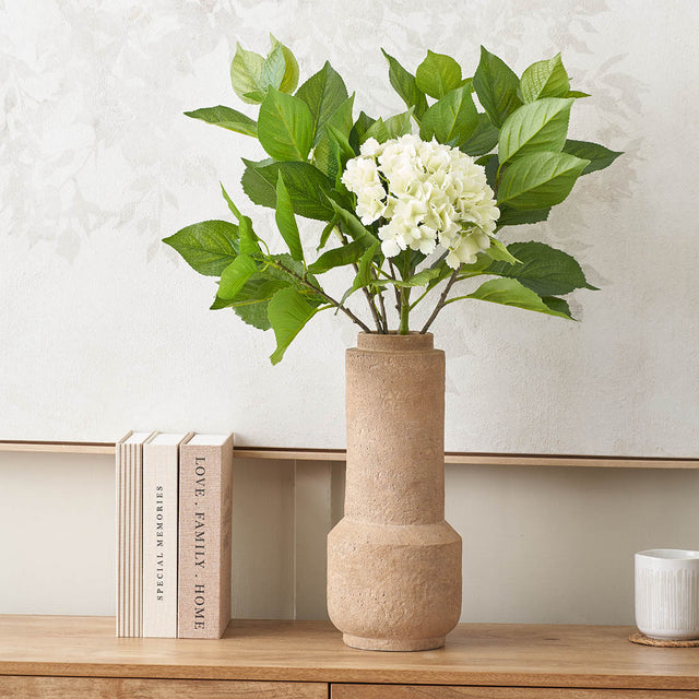 Gaia Concrete Brown Stoneware Vase