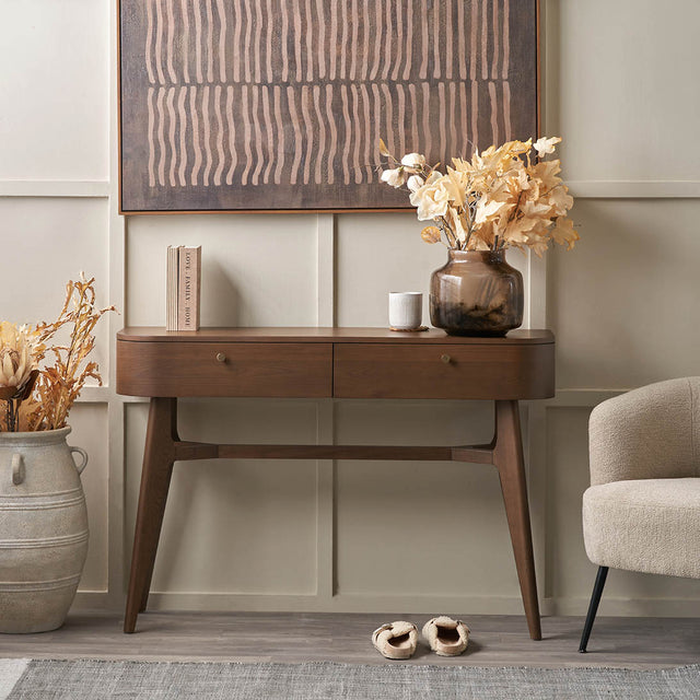 Meava Dark Ash Console Table