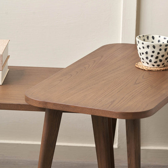 Meava Dark Ash Coffee Tables S/2