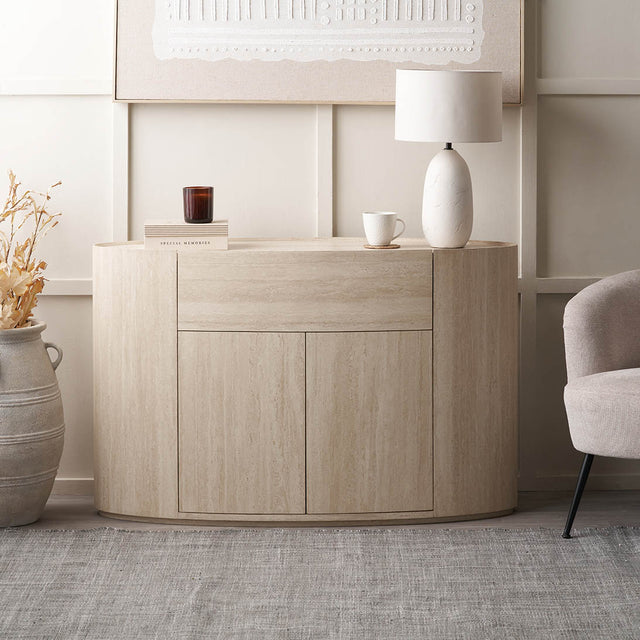 Treviso Travertine Effect Sideboard
