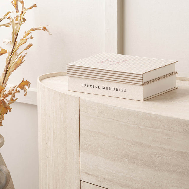 Treviso Travertine Effect Sideboard