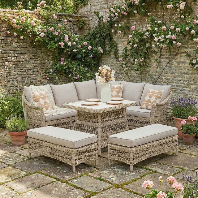 Palmi Woven Outdoor Corner Seating Set