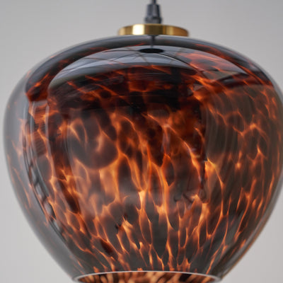 Levi Tortoiseshell Glass Pendant