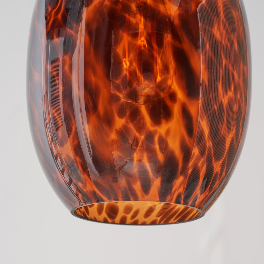 Levi Tortoiseshell Egg Glass Pendant