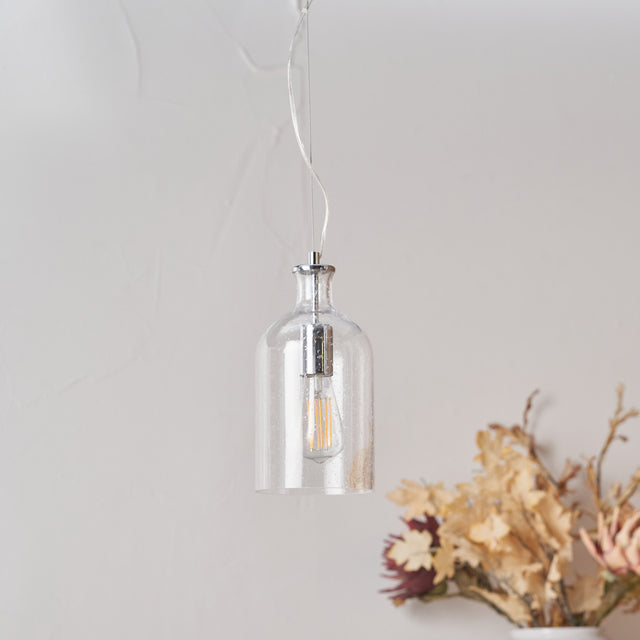 Theo Clear Glass Bubble Pendant