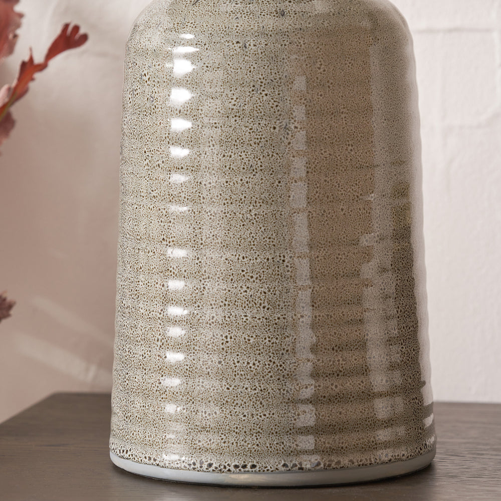 Kaisa Smokey Green Reactive Glaze Table Lamp