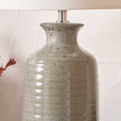 Kaisa Smokey Green Reactive Glaze Table Lamp