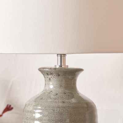 Kaisa Smokey Green Reactive Glaze Table Lamp