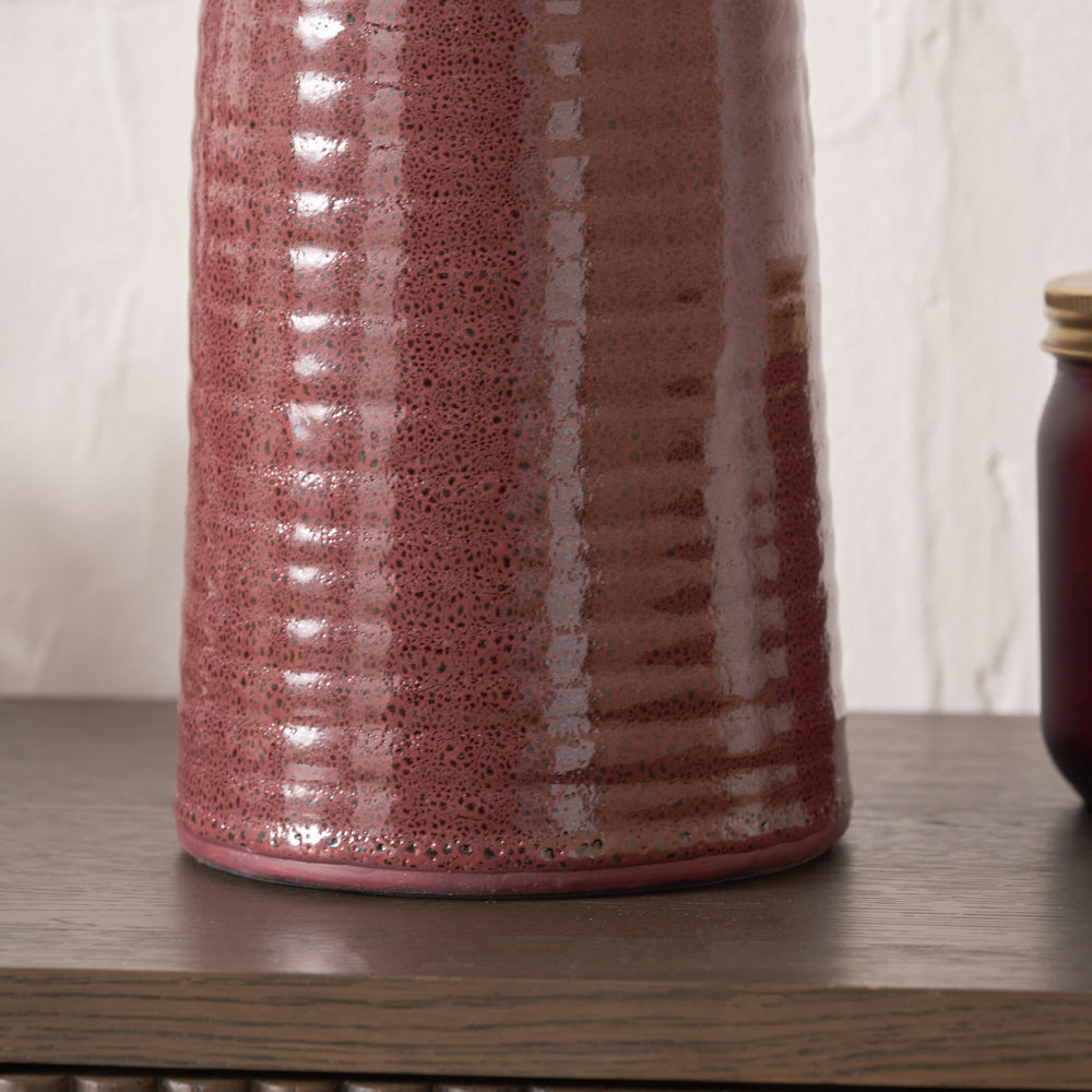 Kaisa Mulberry Reactive Glaze Table Lamp