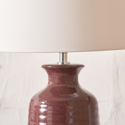Kaisa Mulberry Reactive Glaze Table Lamp