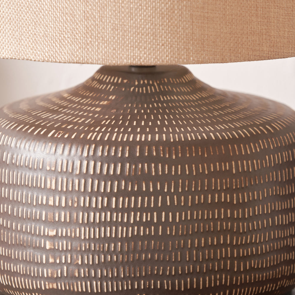 Kehlani Brown Ceramic Table Lamp