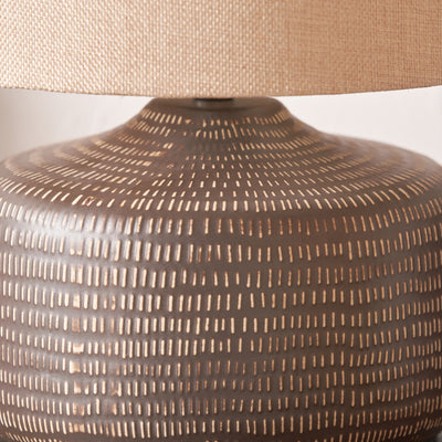 Kehlani Brown Ceramic Table Lamp
