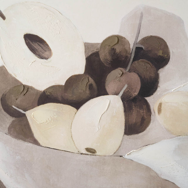 Delphine Fruit Design Canvas with Black Frame