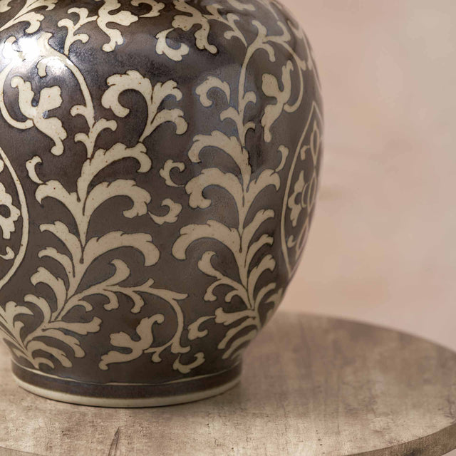 Rosa Grey and White Ceramic Vase
