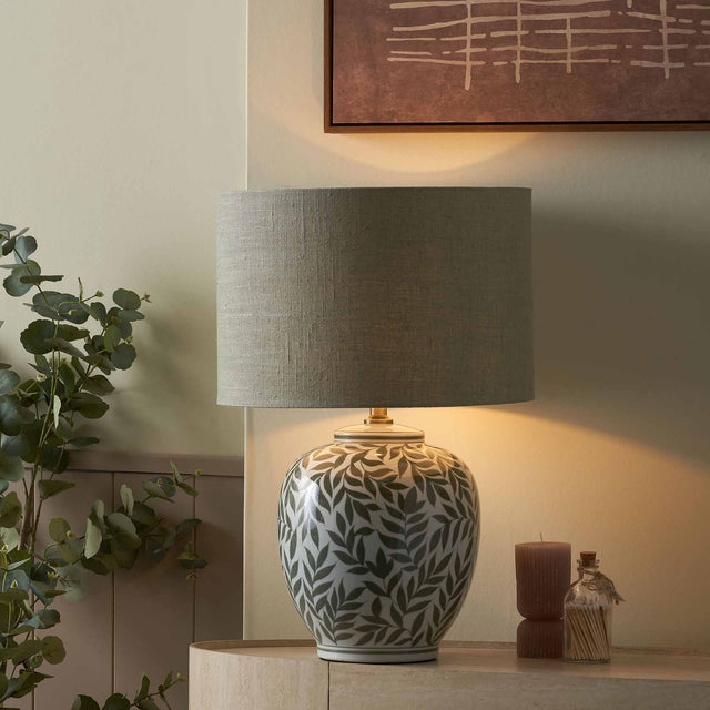 Florin Olive Leaf Ceramic Table Lamp Base