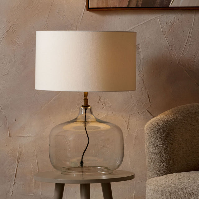 Radley Clear Glass Round Table Lamp Base