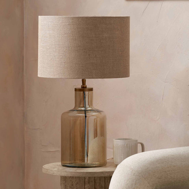 Lorna Smoke Lustre Glass Table Lamp Base