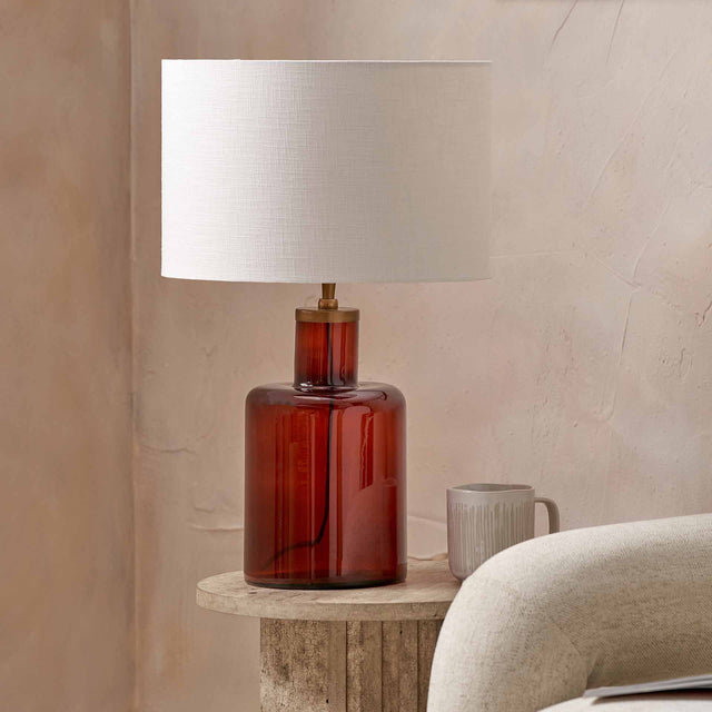 Lorna Amber Glass Table Lamp Base