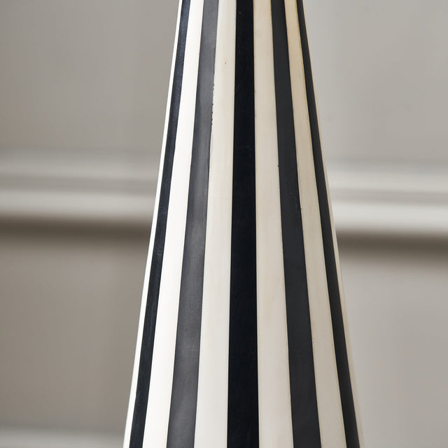 Grantley Black and White Conical Table Lamp Base