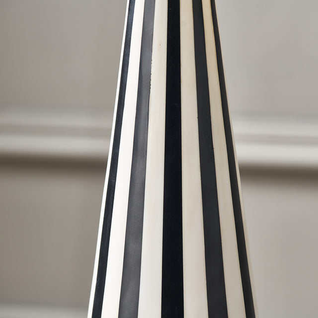 Grantley Black and White Conical Table Lamp Base