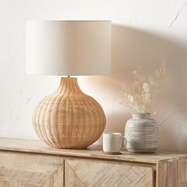 Liliana Natural Rattan Table Lamp