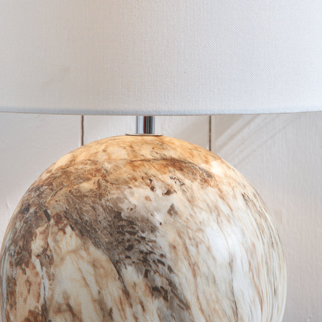Onyx Natural Stone Effect Table Lamp