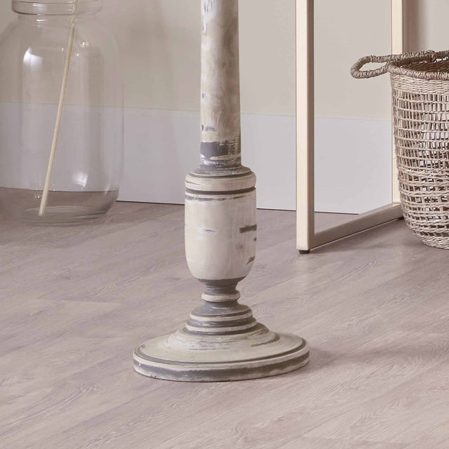 Mantua Grey & White Wash Mango Wood Floor Lamp Base