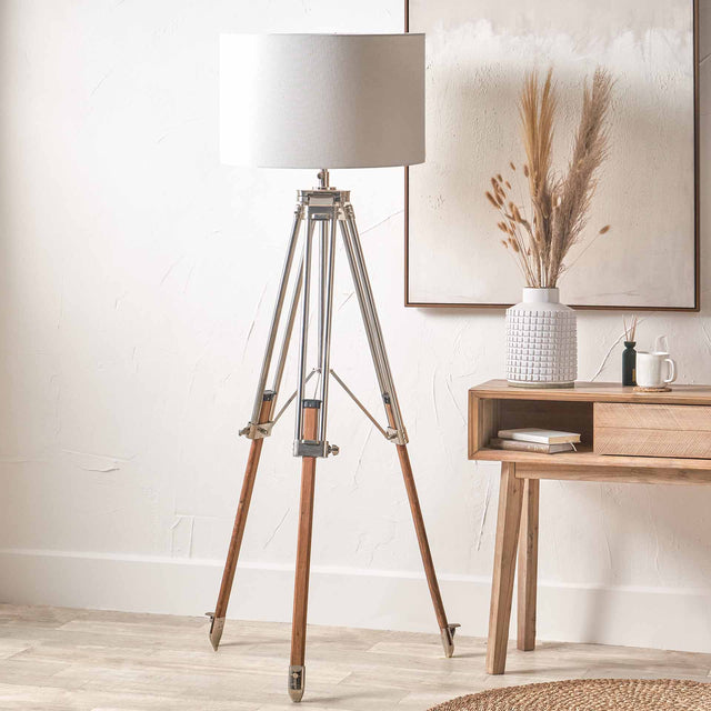 Dock Nickel Tripod Floor Lamp Base