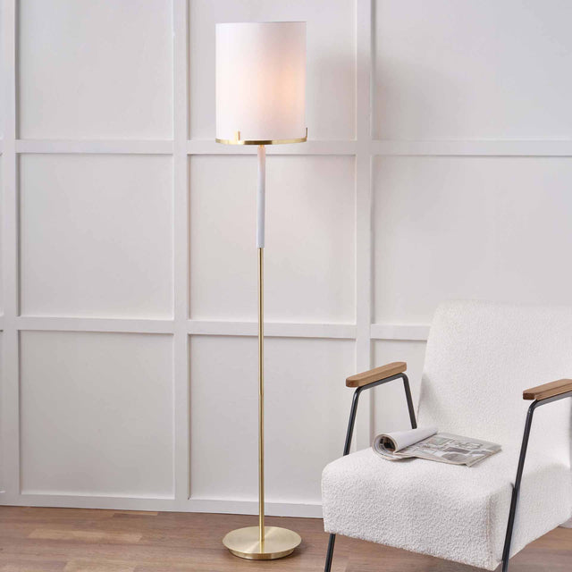 Manzoni Marble Effect Floor Lamp
