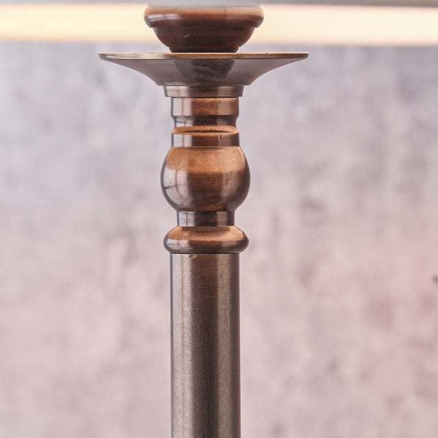 Pierre Antique Bronze Candlestick Floor Lamp Base