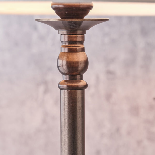 Pierre Antique Bronze Candlestick Floor Lamp Base