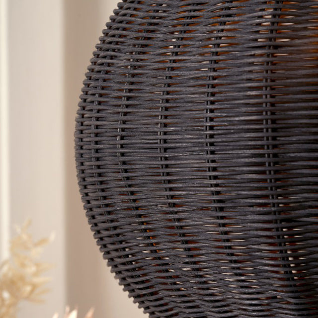 Liliana Black Rattan Pendant