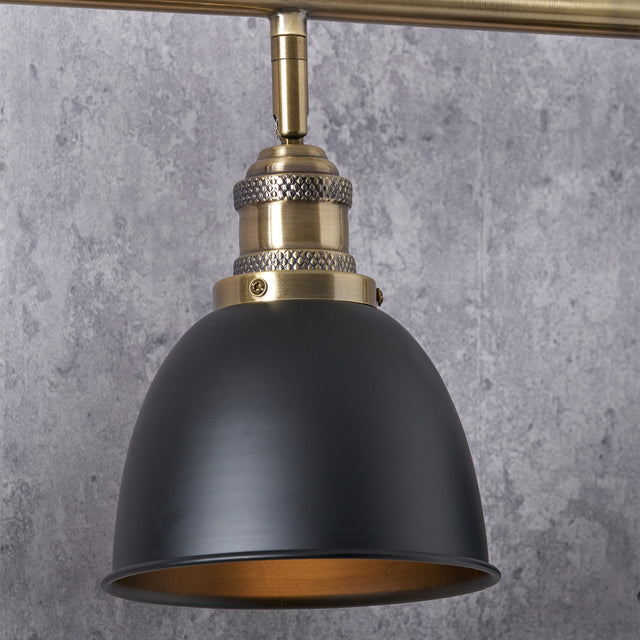 Blythe Black and Gold Task Bar Pendant